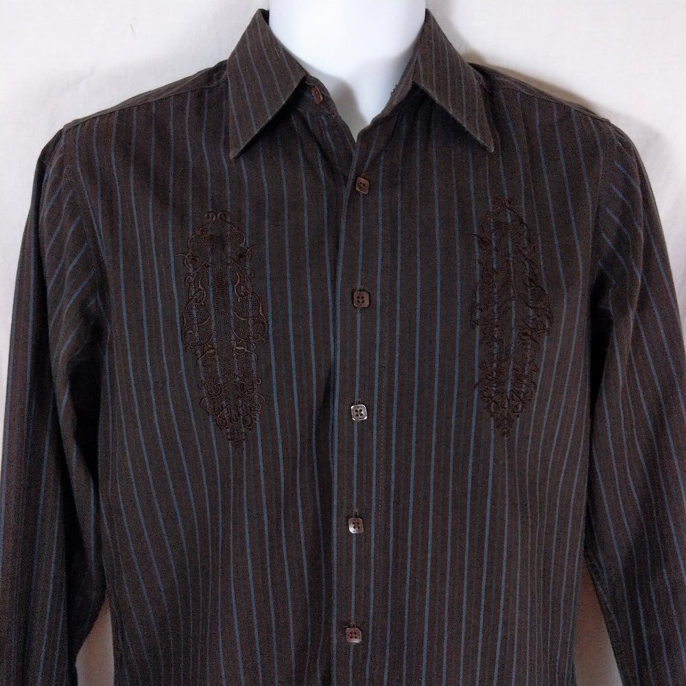 Men's L 191 Unlimited Embroidered Striped Shirt
